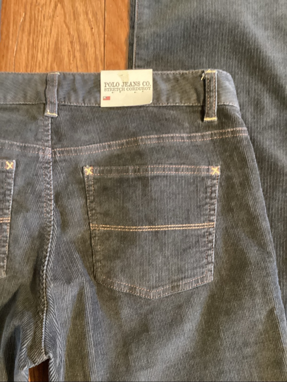 Ralph Lauren vintage Polo Jeans Co. dark gray corduroy pants. Women’s size 6x32 - Picture 7 of 16